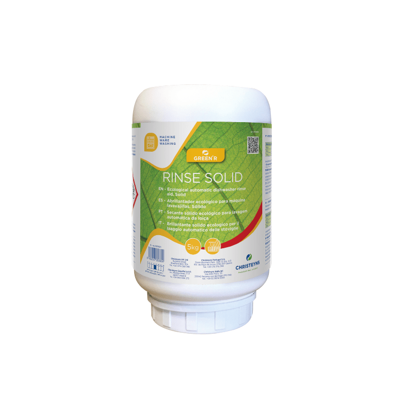 GREEN'RAutodish Solid. GREEN'R Rinse Solid Abrillantador ecológico para máquina lavavajillas. Sólido